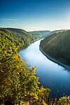 Landschaftsbild Blick auf die Donau in Bayern