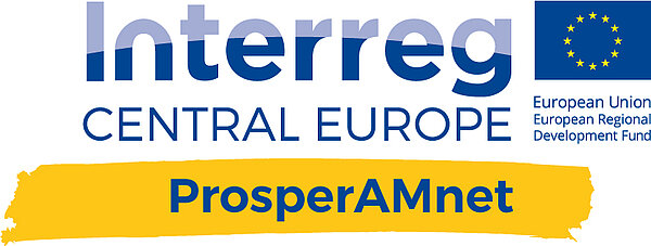 INTERREG Logo des Projektes ProsperAMNet