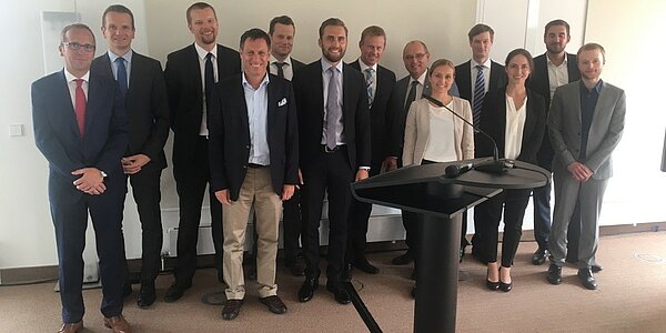Gruppenbild des Konsortiums bei der Abschlussveranstaltung des Projektes PREMIUM in Berlin.